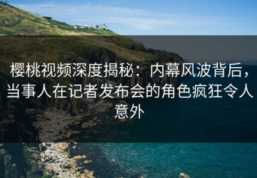 樱桃视频深度揭秘：内幕风波背后，当事人在记者发布会的角色疯狂令人意外