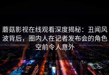 蘑菇影视在线观看深度揭秘：丑闻风波背后，圈内人在记者发布会的角色空前令人意外