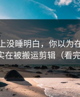 我一晚上没睡明白，你以为在看黑料網，其实在被搬运剪辑（看完再决定）