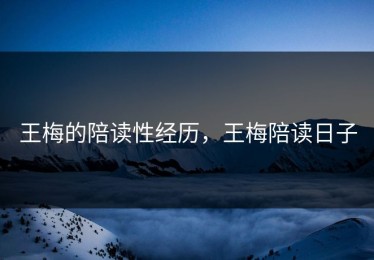 王梅的陪读性经历，王梅陪读日子